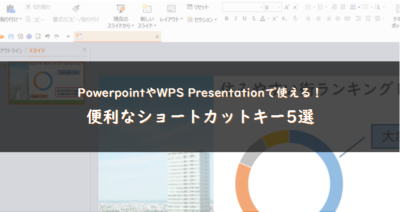 PowerPointやWPS Presentationで使える便利なショートカットキー5選
