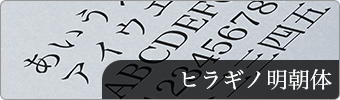 ヒラギノ明朝体