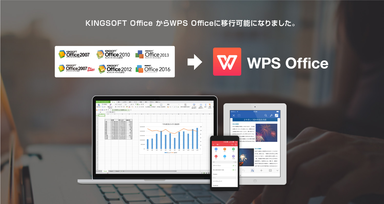 KINGSOFT Officeユーザー必見♪ WPS Officeへの無償移行 特設サイトオープンしました！