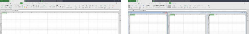 WPS Office タブ表示機能