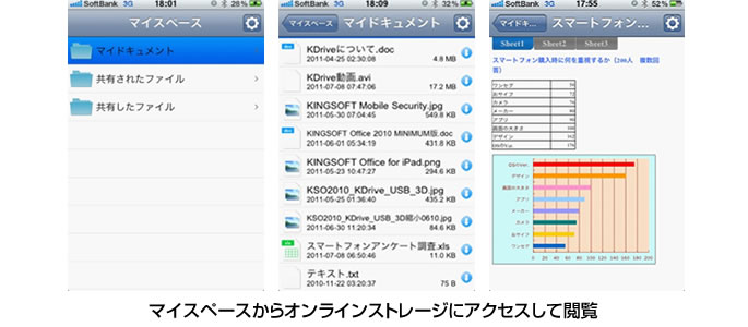 キングソフト、iPhone向けの閲覧アプリ「KINGSOFT Office for iPhone」の提供開始-iPhon