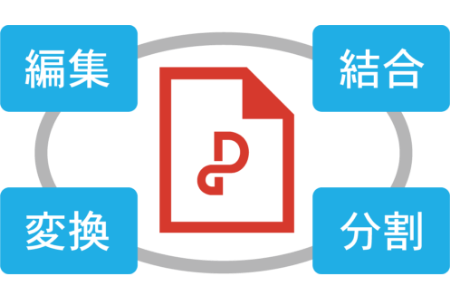 PDF編集・変換に 必要な機能がこれ1本！イメージ